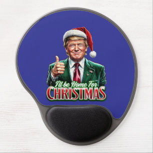 Donald Trump Christmas Santa Hat Thumbs Up Gel Mouse Pad