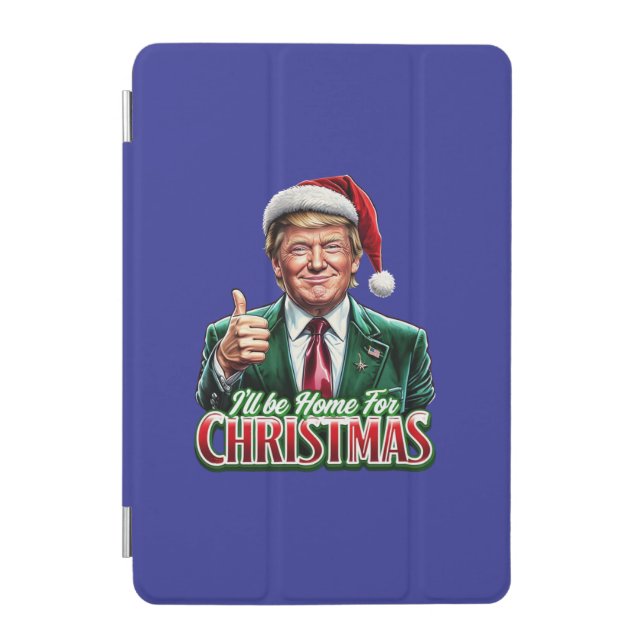 Donald Trump Christmas Santa Hat Thumbs Up iPad Mini Cover (Front)