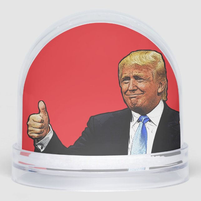 DONALD TRUMP CHRISTMAS SNOW GLOBE (Front)
