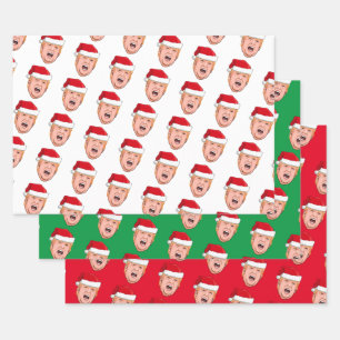 DONALD TRUMP Christmas Wrapping Paper Sheets