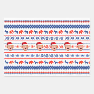 DONALD TRUMP Christmas Wrapping Paper Sheets