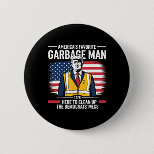 Donald Trump Cleanup Republican Trump Supporter 2 Button