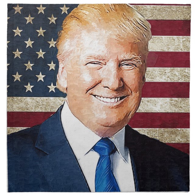 Donald Trump Cloth Napkin (Front)