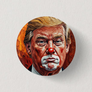 donald trump clown  button