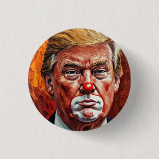 donald trump clown button