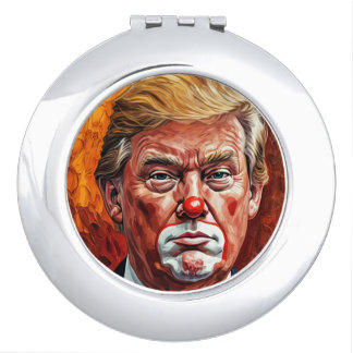 donald trump clown compact mirror
