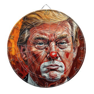 donald trump clown dart board
