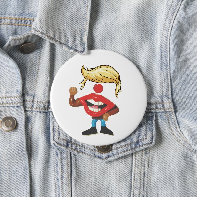 Donald Trump Clown Face Button (In Situ)