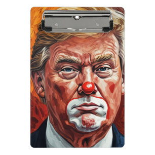 donald trump clown mini clipboard