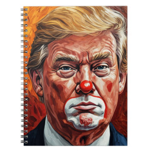 donald trump clown notebook