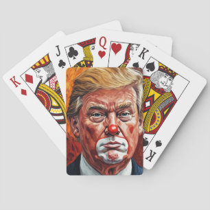 donald trump clown poker cards