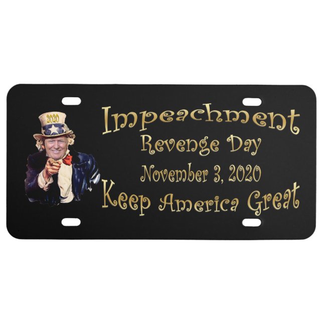 Donald Trump ~ Commemorative License Plate ~2020 ~ (Front)