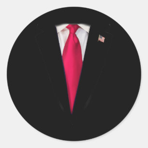 Donald Trump Costume Trump Halloween Costume Wigs Classic Round Sticker