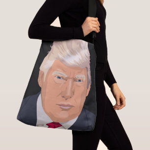 DONALD TRUMP CROSS BODY DESIGNER BAG PURSE