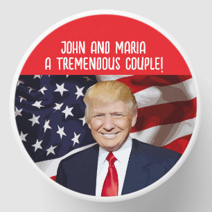DONALD TRUMP CUSTOM WEDDING FAVOR CANDLES