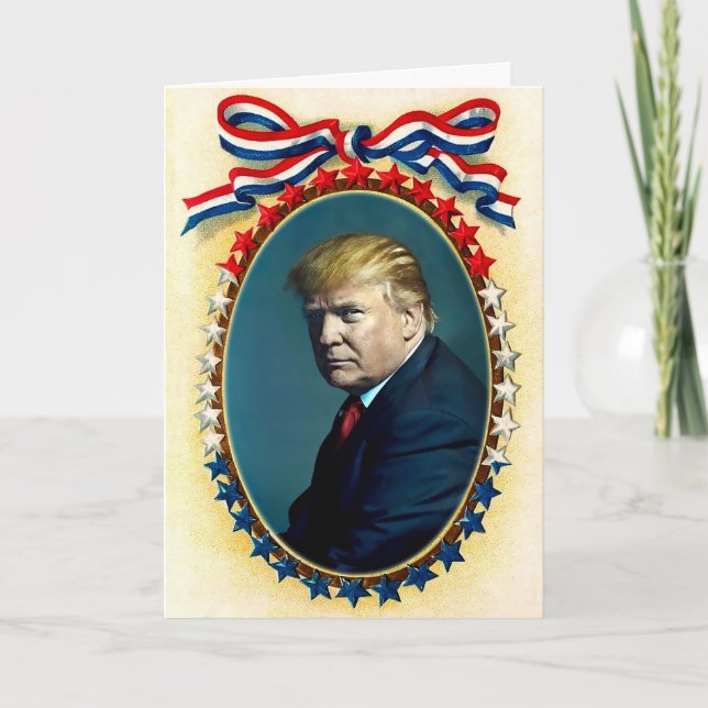 Donald Trump Customizable Holiday Card (Front)