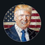 Donald Trump Dart Board<br><div class="desc">Portrait of Donald Trump, which can be placed on various items</div>