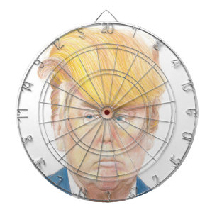 Donald Trump dartboard With Darts