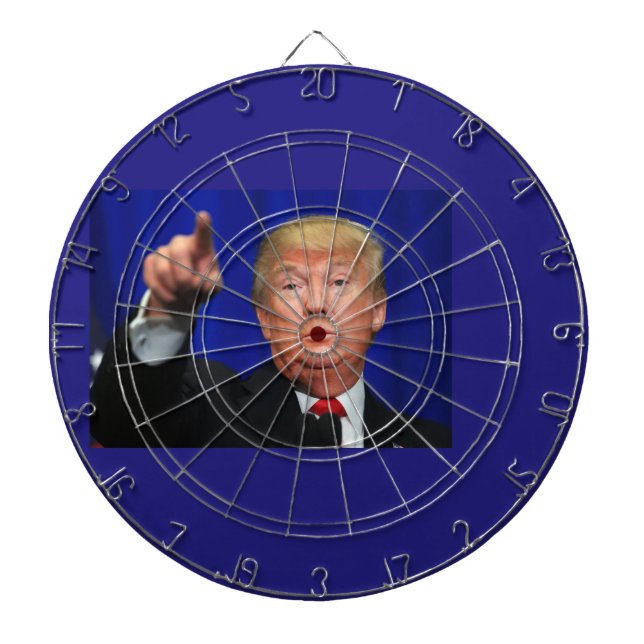 Donald Trump Dartboard With Darts (Front)