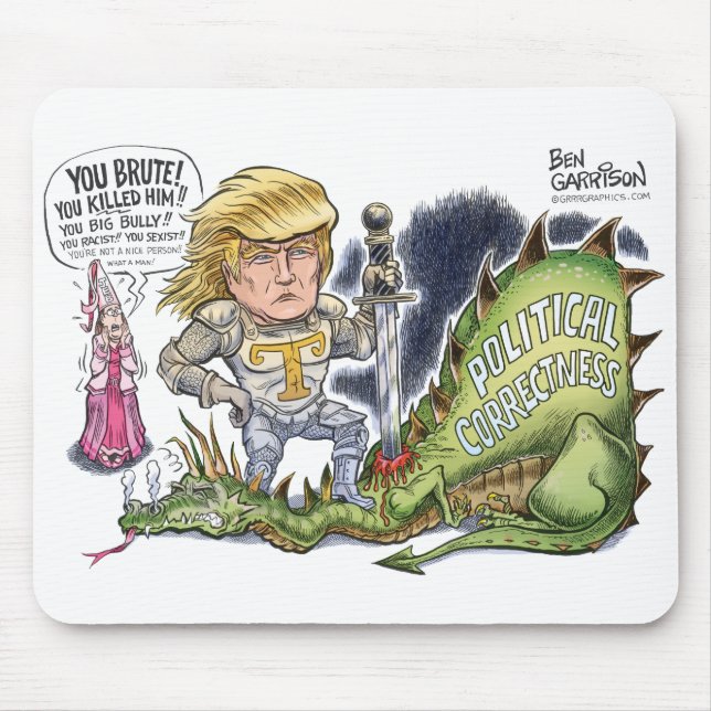 Donald Trump Dragon Slayer Mousepad (Front)