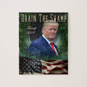 Donald Trump Drain The Swamp MAGA 2024 puzzle