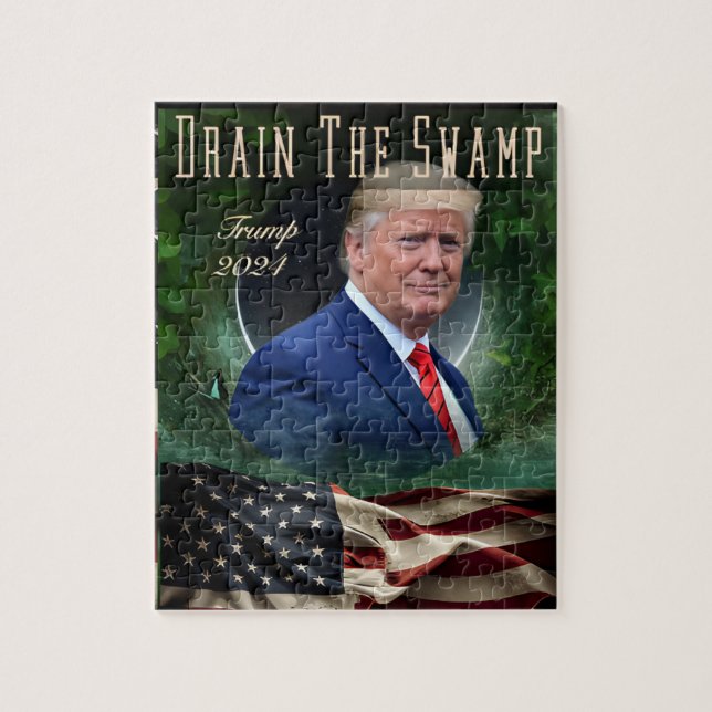 Donald Trump Drain The Swamp MAGA 2024 puzzle  (Vertical)
