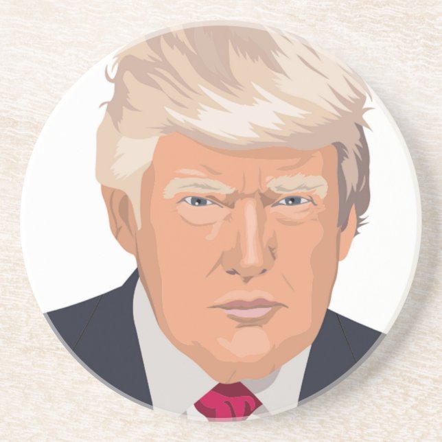 DONALD TRUMP DRINK COASTER (Front)
