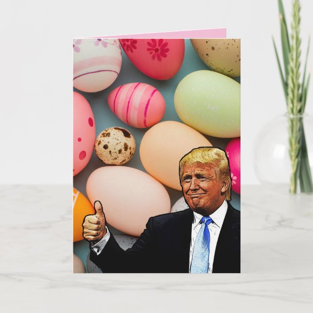 DONALD TRUMP EASTER GREETING CARD (Front)