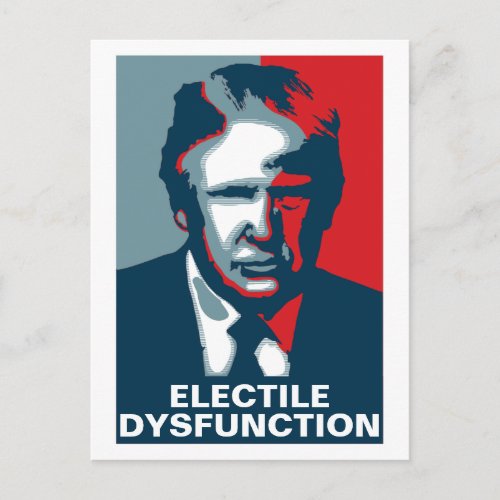 Donald Trump ELECTILE DYSFUNCTION Postcard