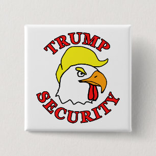 Donald Trump Election Security Pinback Button