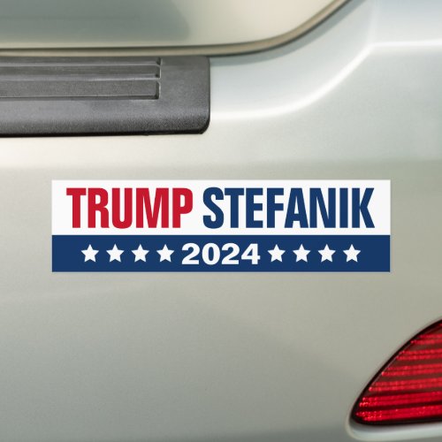 Donald Trump Elise Stefanik 2024 Election Bumper Sticker