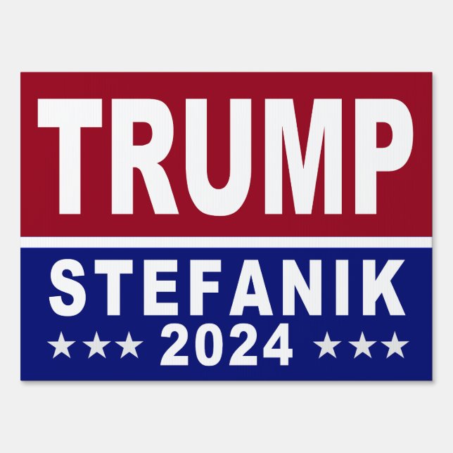 Donald Trump Elise Stefanik Sign (Back)