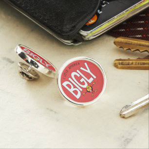 Donald Trump Emoji - I Love America Bigly Lapel Pin