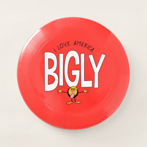 Donald Trump Emoji _ I Love America Bigly Wham_O Frisbee