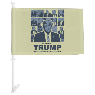 DONALD TRUMP ERA CAR FLAG