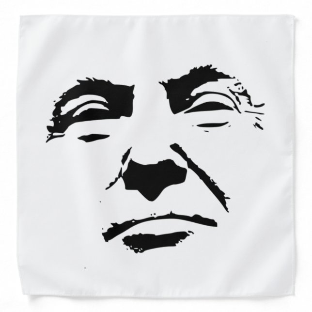 Donald Trump Face Your Background Color Bandana (Front)