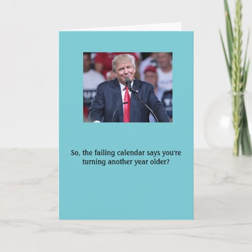 Donald Trump Fake News Birthday Card