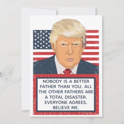 Donald Trump Fathers Day Card