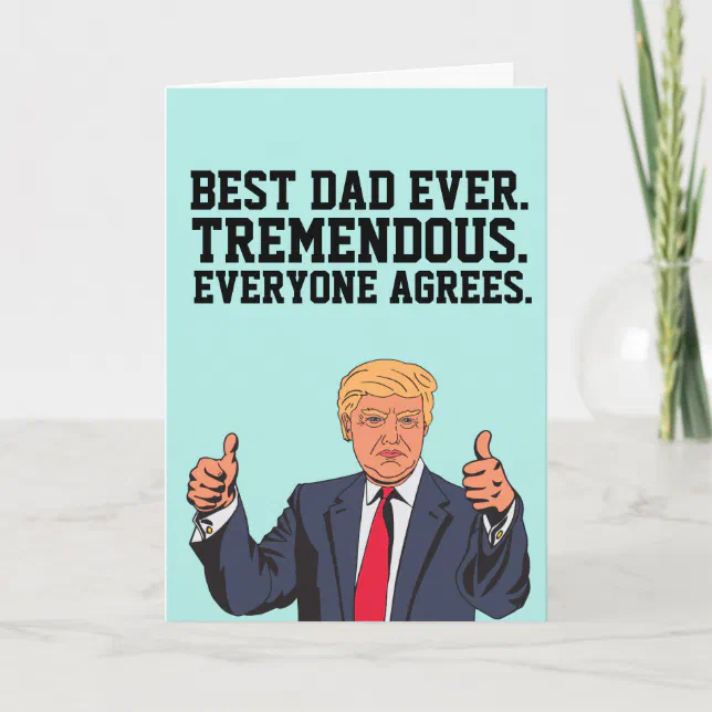 DONALD TRUMP FATHER'S DAY GREETING CARDS | Zazzle