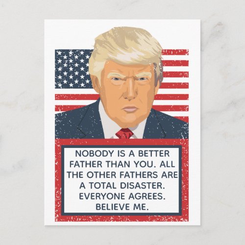 Donald Trump Fathers Day Postcard