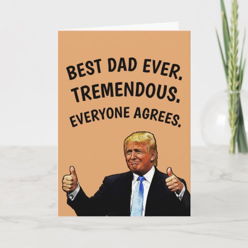 DONALD TRUMP FATHERS DAY TREMENDOUS CARDS