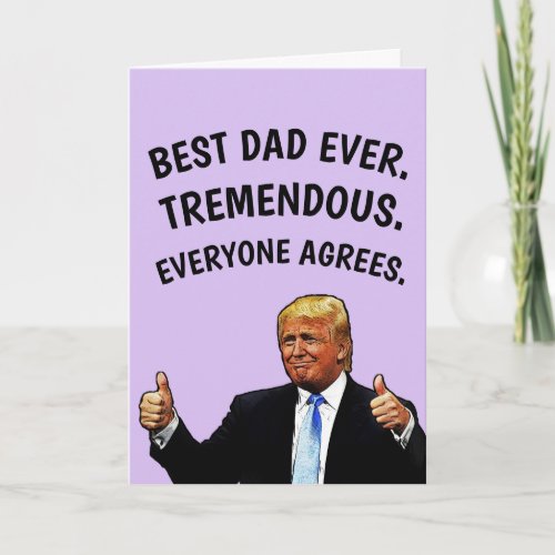 DONALD TRUMP FATHERS DAY TREMENDOUS CARDS