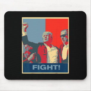 Donald Trump Fight Artwork Stand Strong Usa  Mouse Pad