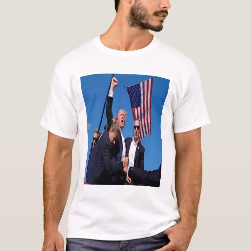 Donald Trump Fist Pump Donald Trump Shooting T_Shirt