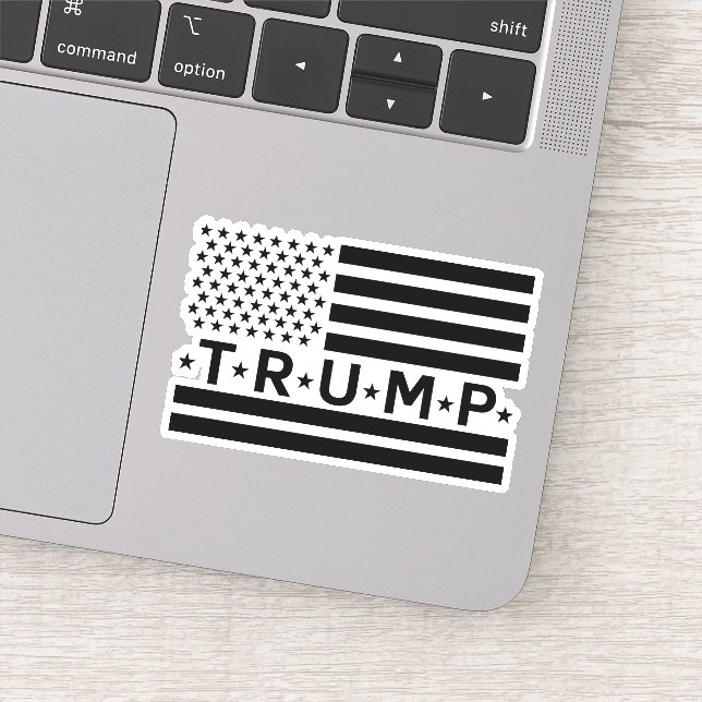 Donald Trump Flag  Sticker (Detail)