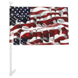 Donald Trump flag text car flag.