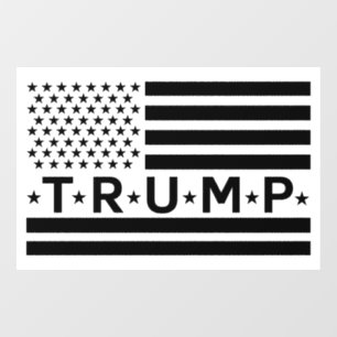 Donald Trump Flag Window Cling