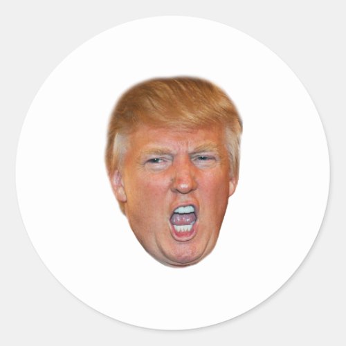 Donald Trump floating head Classic Round Sticker