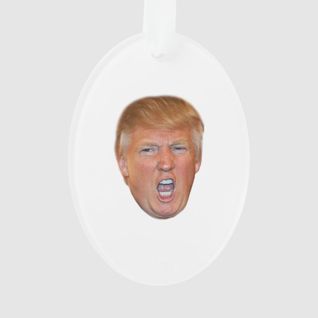 Donald Trump floating head Ornament (Back)