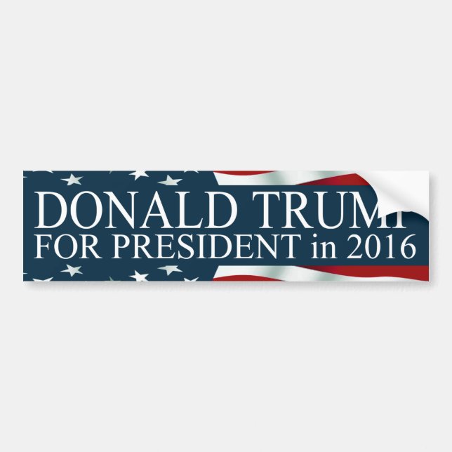 Donald Trump for President 2016 Bumper Sticker (Front)